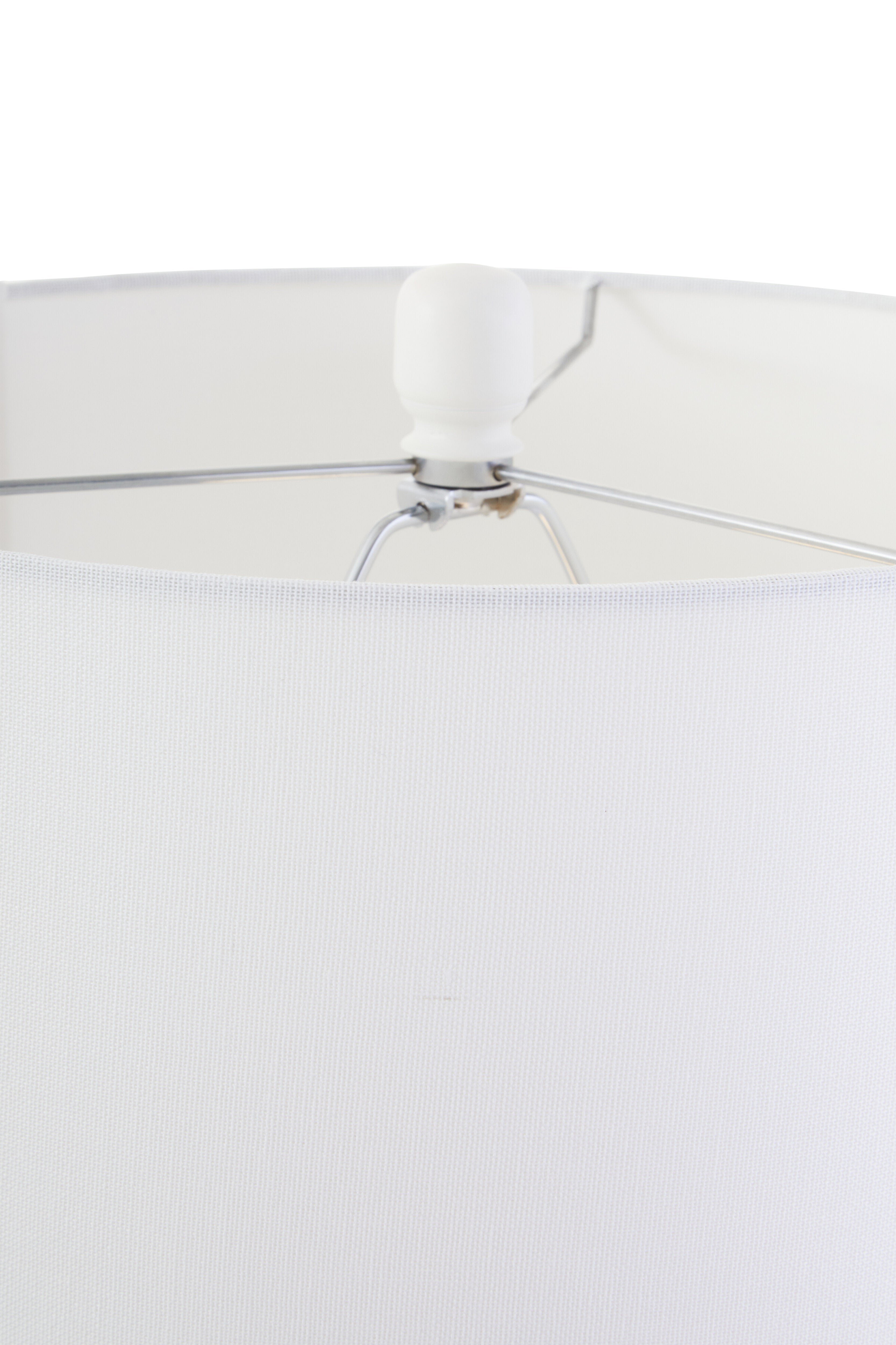 Eben Black Marble Base & White Shade Table Lamp